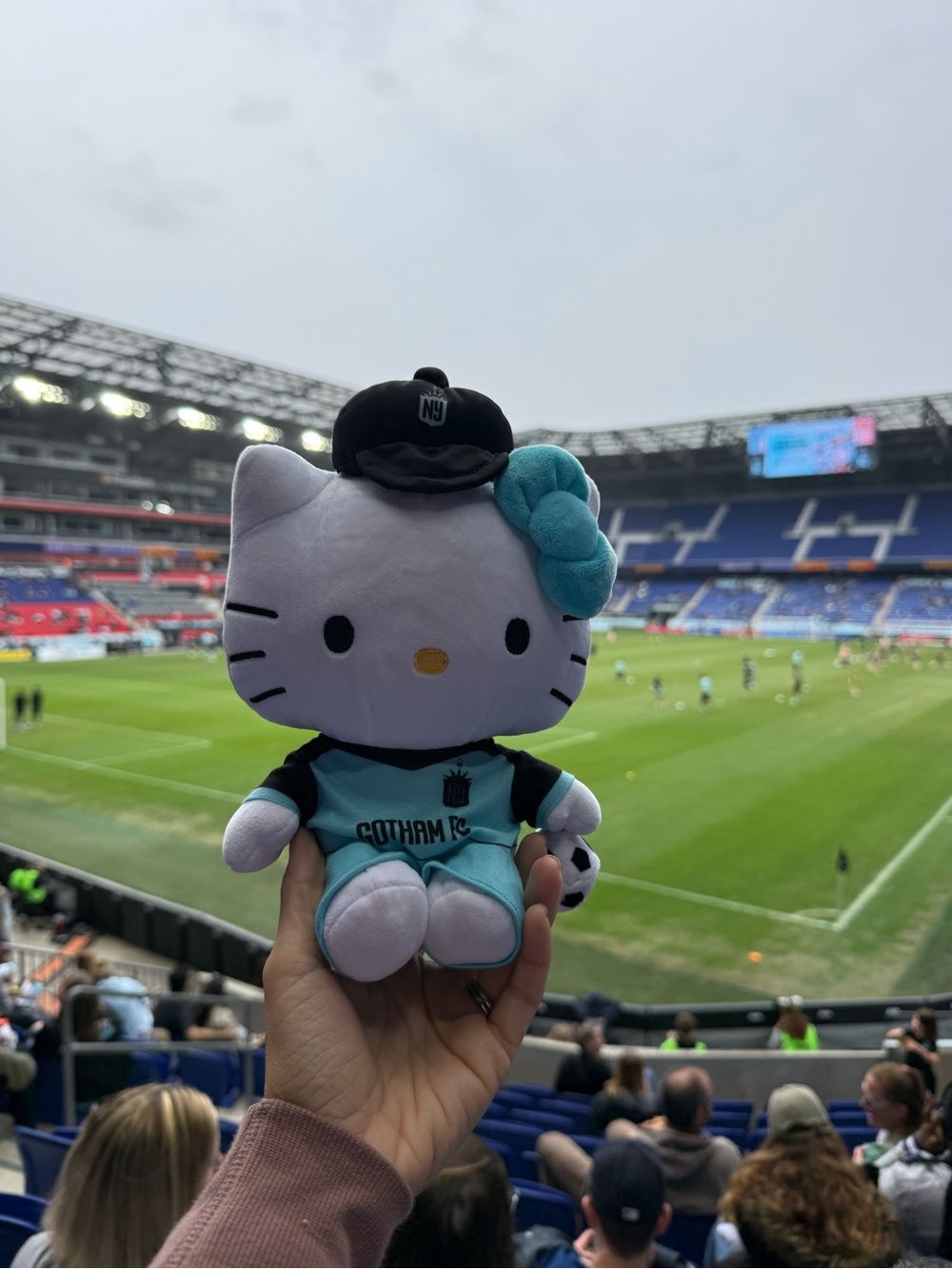 Limited edition hello kitty- Gotham FC Hello Kitty Plush Toy - Teal and Black
